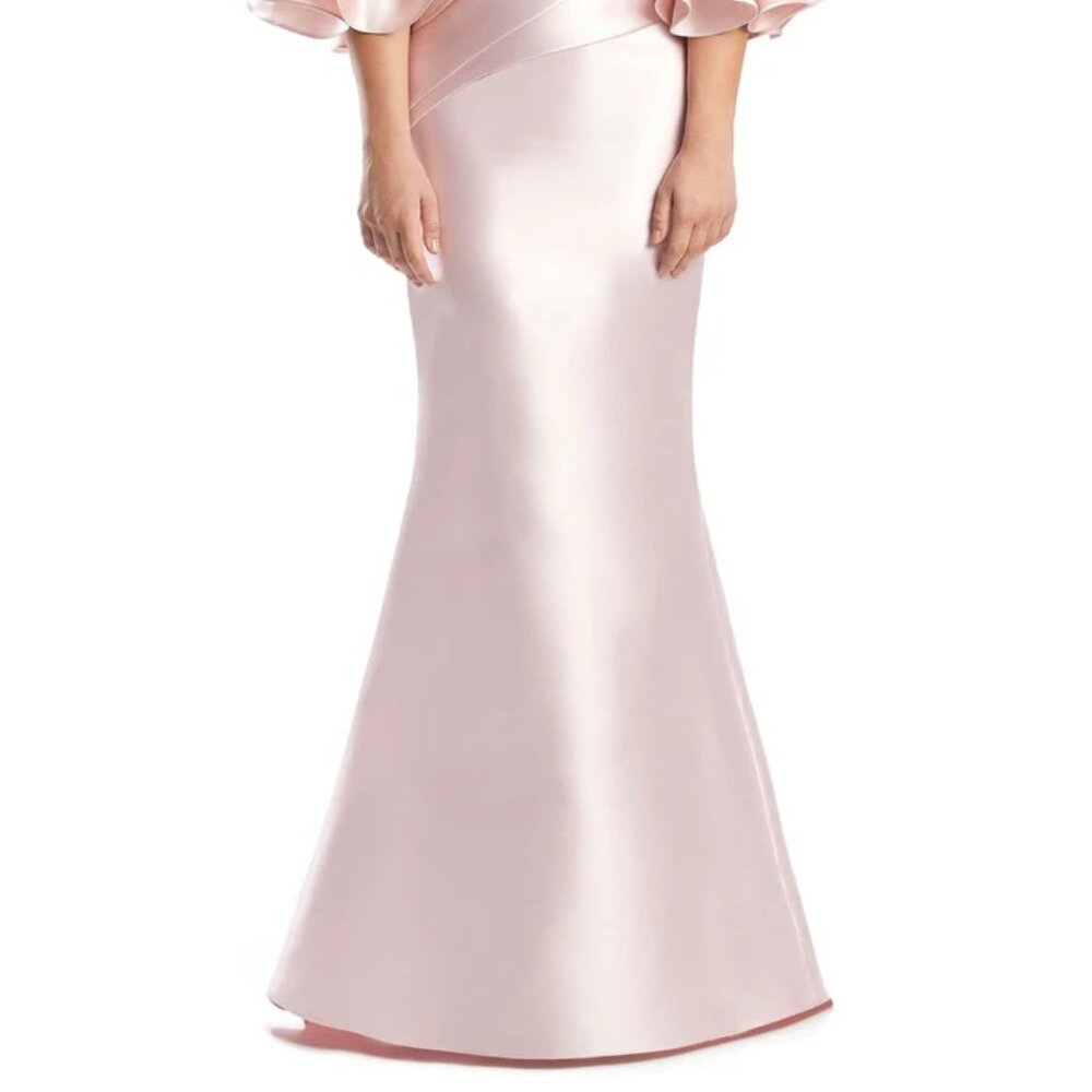 Chic Off-Shoulder Pink Gown - Picture 2 of 6